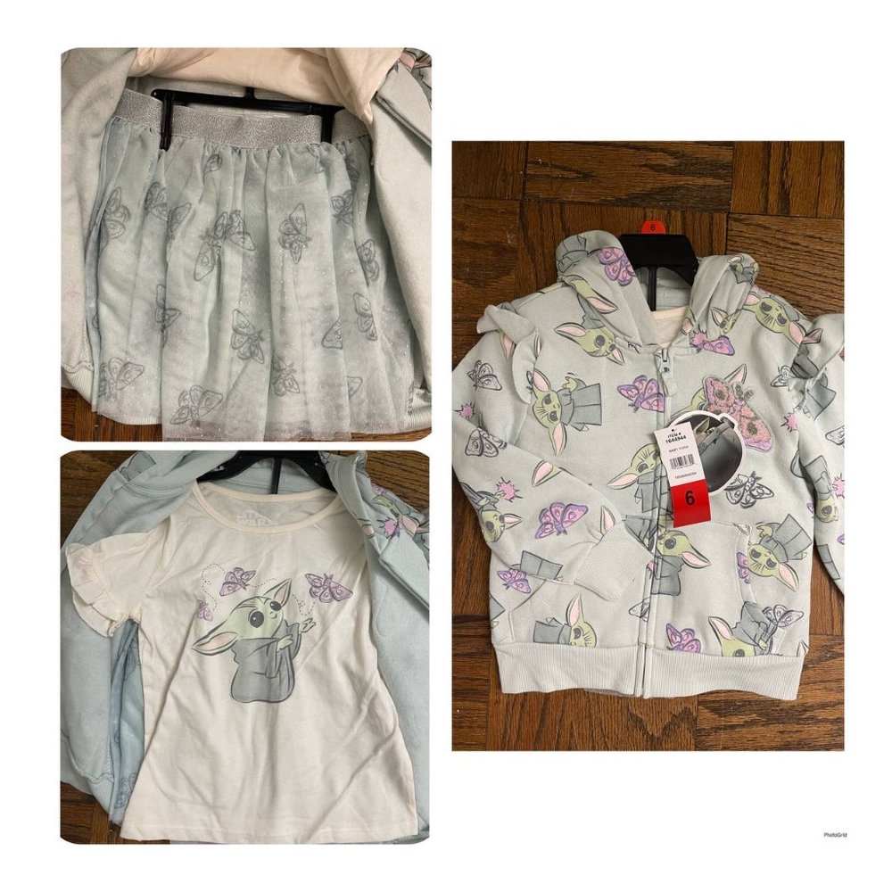 NWT Star Wars Girl s' 3-piece Set, Size 6T